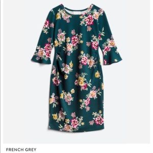 French Grey Maternity Dress - size small